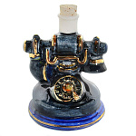 -0,05л Фарфор МИНИ-ШТОФ "Игрушка-Телефон"в цвете и золоте 0,05л в комплекте 