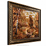 Картина янтарная "Осенний лес" 98х75 см, фотография 2. Интернет-магазин ЛАВКА ПОДАРКОВ