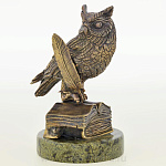 11604-С Бронза Скульптура "Мудрая сова" 