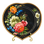 Поднос с авторской росписью 17х16 см, фотография 1. Интернет-магазин ЛАВКА ПОДАРКОВ