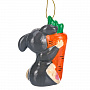 Статуэтка подвесная "Кролик с морковкой", фотография 3. Интернет-магазин ЛАВКА ПОДАРКОВ