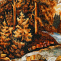 Картина  янтарная "Горная река" 60х80 см, фотография 6. Интернет-магазин ЛАВКА ПОДАРКОВ
