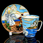 0073285 Фарфор Кофейная пара "ЦАРЕВНА ЛЕБЕДЬ" объем 165 мл