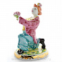 Скульптура "Клоун-жених" Гжель, фотография 2. Интернет-магазин ЛАВКА ПОДАРКОВ