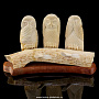 Скульптура из кости мамонта "Три совы - не вижу, не слышу, не скажу", фотография 1. Интернет-магазин ЛАВКА ПОДАРКОВ