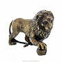 Бронзовая скульптура "Лев с шаром", фотография 2. Интернет-магазин ЛАВКА ПОДАРКОВ