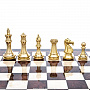 Подарочные шахматы с металлическими фигурами "Стаунтон" 48х48 см , фотография 5. Интернет-магазин ЛАВКА ПОДАРКОВ