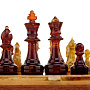 Шахматы с инкрустацией и фигурами из янтаря 28х28 см, фотография 5. Интернет-магазин ЛАВКА ПОДАРКОВ