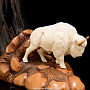 Скульптура из кости "Бизон" (рог бизона, бивень мамонта), фотография 6. Интернет-магазин ЛАВКА ПОДАРКОВ