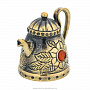 Колокольчик с янтарем "Чайник", фотография 2. Интернет-магазин ЛАВКА ПОДАРКОВ