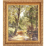 Картина репродукция "Лесная речка" 