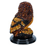 Скульптура из янтаря "Сова", фотография 4. Интернет-магазин ЛАВКА ПОДАРКОВ