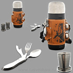 0018054 ТЕРМОС ПОХОДНЫЙ 1,2л в чехле  арт.511-2