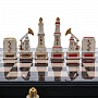 Шахматы с фигурами из фарфора "Нефтяные" 48х48 см, фотография 5. Интернет-магазин ЛАВКА ПОДАРКОВ