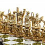 Шахматы из камня с бронзовыми фигурами "Нефтяники", фотография 3. Интернет-магазин ЛАВКА ПОДАРКОВ