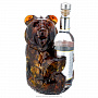Подставка для бутылки из янтаря "Медведь", фотография 1. Интернет-магазин ЛАВКА ПОДАРКОВ