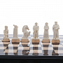 Эксклюзивные деревянные шахматы с фигурами из кости "Бородино" 45х45 см, фотография 2. Интернет-магазин ЛАВКА ПОДАРКОВ
