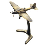 0048280 Бронза Скульптура САМОЛЕТ ИЛ-2 (штурмовик) масштаб1:144 (95216)