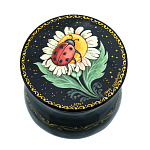 0019140 Лаковая миниатюра Шкатулка "Лето-Бабочки"04*04 см 164,007