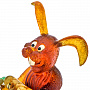 Статуэтка из янтаря "Кролик с морковкой", фотография 7. Интернет-магазин ЛАВКА ПОДАРКОВ