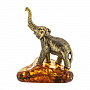 Статуэтка с янтарем "Слоненок", фотография 2. Интернет-магазин ЛАВКА ПОДАРКОВ