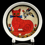 11095/12см Коллекционная тарелка 12см ЛУБОК "КОТ КАЗАНСКИЙ"