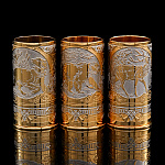 00230071 Златоуст СТОПКА-ГИЛЬЗА "ЗВЕРИ" на 3 персоны  3331032