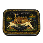 Шкатулка с художественной росписью "Лебединая песня"