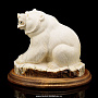Скульптура из бивня мамонта "Медведь", фотография 2. Интернет-магазин ЛАВКА ПОДАРКОВ