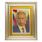 Картина на сусальном золоте "Путин В.В." 51х61 см
