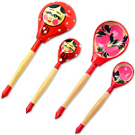 0029612-О Сувенир ЛОЖКА ОБЕДЕННАЯ "Матрешка" цвета в ассортименте