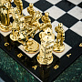 Шахматы из камня с бронзовыми фигурами "Русские богатыри" 47х47 см, фотография 3. Интернет-магазин ЛАВКА ПОДАРКОВ