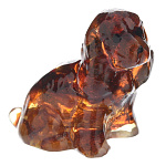 0046816-пуделек Янтарь Скульптура Собачка мини в ассортименте