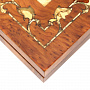 Шахматы деревянные с инкрустацией и фигурами из янтаря "Готика", фотография 7. Интернет-магазин ЛАВКА ПОДАРКОВ