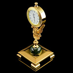 0038417/П Нат.камень ЧАСЫ"ГЕРБ РФ" Нефрит (6468)