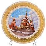 2820  Сувенирная тарелка 36см  "Храм Василия Блаженного"