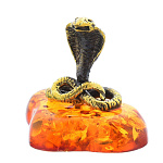 0045554/301 Сувенир Змейка кобра Сувенир (коньячный)