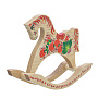 Деревянная игрушка "Лошадка-качалка". Хохлома, фотография 4. Интернет-магазин ЛАВКА ПОДАРКОВ