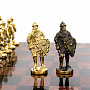 Шахматы каменные с бронзовыми фигурами "Русские богатыри". Златоуст 40х40 см, фотография 5. Интернет-магазин ЛАВКА ПОДАРКОВ