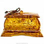 Шкатулка из янтаря прямоугольная "Скорпион", фотография 3. Интернет-магазин ЛАВКА ПОДАРКОВ