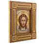 Икона из бересты "Спас Нерукотворный" 33х39 см, фотография 7. Интернет-магазин ЛАВКА ПОДАРКОВ