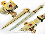 0012406 Златоуст Оружие сувенирное КИНЖАЛ (кристалы Swarovski)