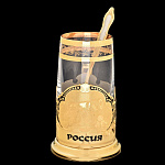 0028691 Златоуст Подстаканник "Царь Пушка" + ложка , в П/У RAZ 9482
