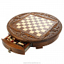 Шахматы деревянные резные в ларце "Круг света", фотография 9. Интернет-магазин ЛАВКА ПОДАРКОВ