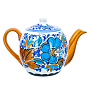 Чайник 0,5 л "Цветы". Хохлома, фотография 1. Интернет-магазин ЛАВКА ПОДАРКОВ