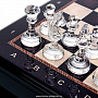 Шахматный ларец с хрустальными фигурами 48х48 см, фотография 3. Интернет-магазин ЛАВКА ПОДАРКОВ