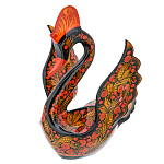 0073134  ХОХЛОМА Братина ЛЕБЕДЬ (без ковшиков) 28*23см