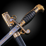 0072020Златоуст Оружие сувенирное КОРТИК "Морской. Орел" золоч.с разд. 