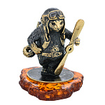 0045736/1729 Сувенир Кот Летчик Сувенир (коньячный)