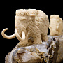 Скульптура "Два мамонта" (бивень мамонта, аметист), фотография 4. Интернет-магазин ЛАВКА ПОДАРКОВ